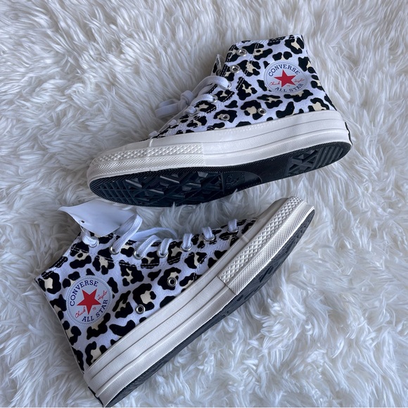 New Converse Chuck 70 Leopard High Top Shoes 7.5 - Picture 4 of 11